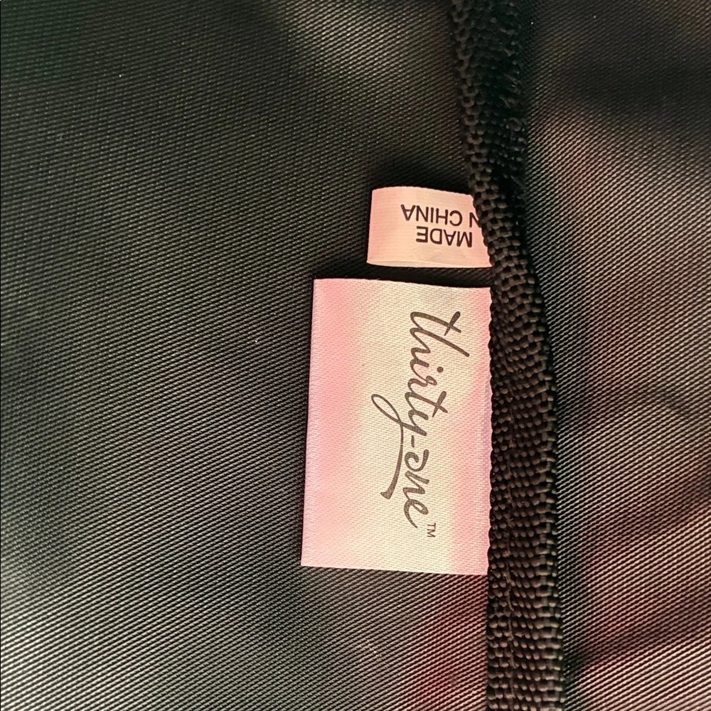 Set of TWO Thirty-One Black Zip Top Storage Bags